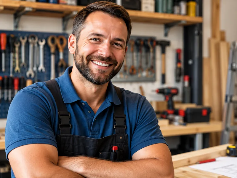 Experienced home repair professional in a workshop